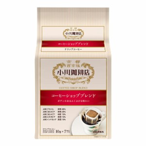 送料無料 京都 小川珈琲店 コーヒーショップブレンド ドリップコーヒー（10g×7杯分）×1ケース（全6パック）