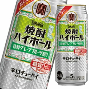 送料無料 宝酒造 焼酎ハイボール 特製グレープフルーツ割り500ml缶×2ケース（全48本）