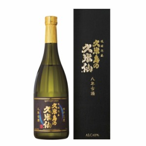 送料無料 泡盛 久米島の久米仙 43度 8年古酒720ml瓶×2ケース（全12本） 