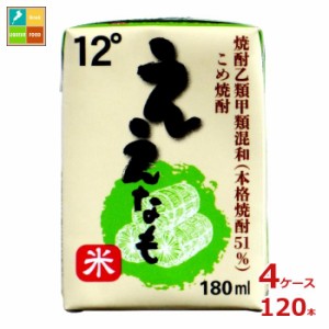 清洲桜醸造 米焼酎 ええなも ミニ 180ml紙パック×4ケース（全120本）送料無料