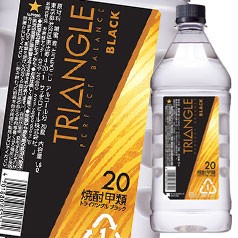 送料無料 サッポロ 焼酎甲類 トライアングル ブラック 20度1.8Lペット×1ケース（全6本）