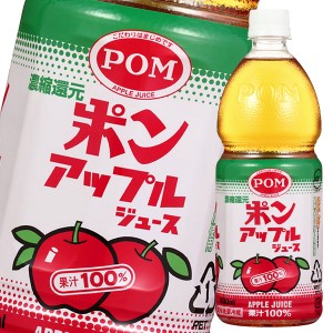 送料無料 えひめ飲料 POM ポン アップルジュース800ml×1ケース（全6本）