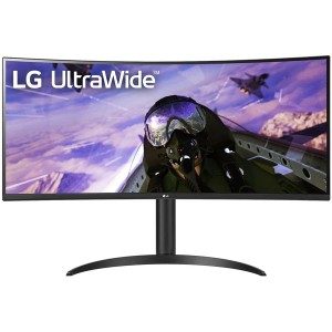 液晶モニター 新品 LG 34型 ワイド UWQHD : 3440×1440 VA パネル ノングレア 湾曲 曲面 ディスプレイ : 34WP65C-B 85Hz                