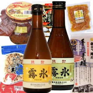 雲仙普賢岳 献杯一膳セット／霧氷いも・むぎ300ml/島原陣川素麺5束入/雲仙おろし入漬物はちみつ入150g/めし泥棒200g/からし高菜140g/チェ