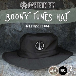 24 SS CAPTAIN FIN キャプテンフィン サーフハット BOONY TUNES HAT 帽子 あご紐 調節可能 水抜きアイレット ロゴ パッチ メンズ ユニセ