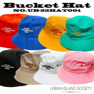 22 URBAN ISLAND SOCIETY アーバンアイランドソサイエティ バケットハット Bucket Hat バケハ 刺繍 カラフル おしゃれ ハワイ ユニセック