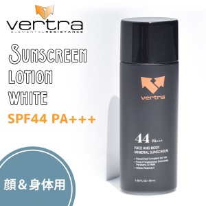 Vertra バートラ 日焼け止め サンクリーンローション ホワイト SPF44 PA+++ 50ml ミネラルローション サンケア 日焼け止めローション 顔