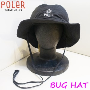 24 SS POLeR ポーラー ハット BUG HAT 帽子 アウトドア マリンスポーツ シンプル カジュアル メンズ レディース 2024年春夏 品番 241MCV0