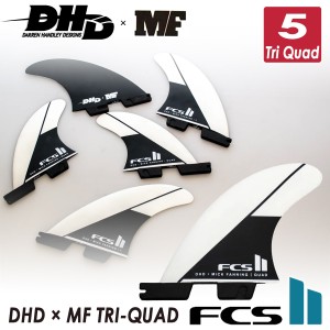 24 FCS2 フィン DHD × MF TRI-QUAD ミックファニング トライクアッド パフォーマンスコア 5フィン 5本セット ミディアム ラージ FCSII M