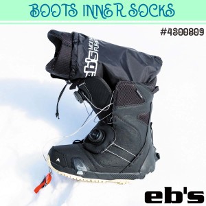 23/24 eb's エビス ブーツインナーソックス BOOTS INNER SOCKS 防水 透湿 シームテープ PUコーティング 2枚入り スキー スノボ ウインタ