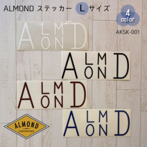 Almond Surfboards & Design アーモンドサーフボードデザイン ステッカー Lサイズ シール AKSK-001 日本正規品