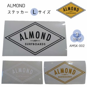 Almond Surfboards & Design アーモンドサーフボードデザイン ステッカー Lサイズ STICKER シール カッティングシート 防水ステッカー 品