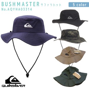 23 QUIKSILVER クイックシルバー サファリハット BUSHMASTER ハット 帽子 調節可能 ストラップ付 レジャー アウトドア メンズ 2023年春夏