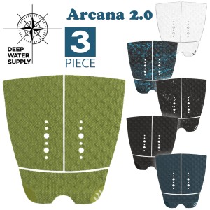 DEEP WATER SUPPLY ディープウォーターサプライ デッキパッド Arcana 2.0 アルカナ 3ピース デッキパッチ トラクションパッド サーフィン