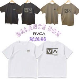 22 RVCA ルーカ 半袖ラッシュガード BALANCE BOX ラッシュガード サーフTシャツ UPF UVカット 速乾性 メンズ マリンスポーツ サーフィン 