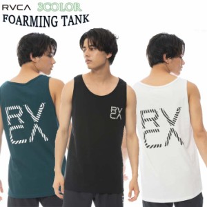 22 RVCA ルーカ タンクトップ FOARMING TANK トップス ノースリーブ 袖なし ロゴ入り コットン100% レギュラーフィット メンズ サーフィ