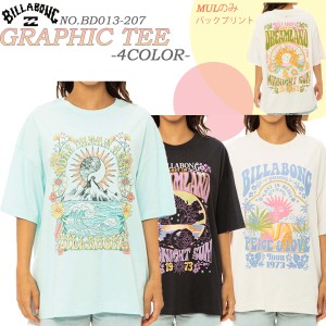 23 SS BILLABONG ビラボン Tシャツ GRAPHIC TEE 半袖 ルーズフィット  レディース サーフィン マリンスポーツ 品番 BD013-207 BD013207 