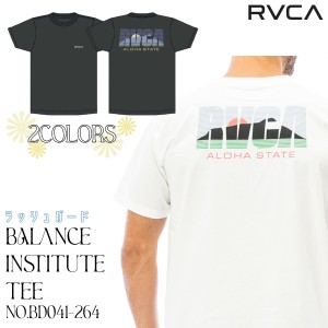 23 SS RVCA ルーカ ラッシュガード BALANCE INSTITUTE TEE 半袖 トップス Tシャツ 水陸両用 アウトドア マリンスポーツ バックプリント 