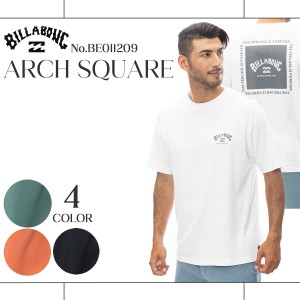 24SS BILLABONG ビラボン Tシャツ ARCH SQUARE 半袖 オーバーフィット コットン ロゴ入り サーフィン マリンスポーツ メンズ ユニセック