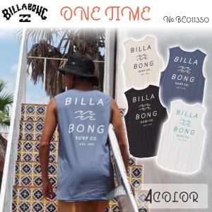 24SS BILLABONG ビラボン タンクトップ ONE TIME ノースリーブ 袖なし シンプル サーフィン マリンスポーツ メンズ ユニセックス 2024年