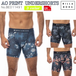 24 SS BILLABONG ビラボン インナーパンツ AO PRINT UNDERSHORTS アンダーショーツ サポーターパンツ 柄 メンズ UPF30〜50 2024年春夏 品