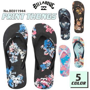 2024年5月中旬〜6月中旬出荷 予約商品 24SS BILLABONG ビラボン ビーチサンダル PRINT THONGS ビーサン フラワー カラフル サーフィン マ