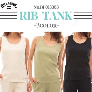 24 SS BILLABONG ビラボン タンクトップ RIB TANK リブ タンク 袖なし テレコ サーフィン マリンスポーツ レディース 2024年春夏 品番 BE