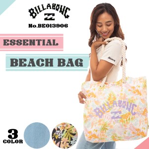 24 SS BILLABONG ビラボン トートバッグ ESSENTIAL BEACH BAG ビーチバッグ 鞄 コットン 海 サーフィン マリンスポーツ レディース 2024