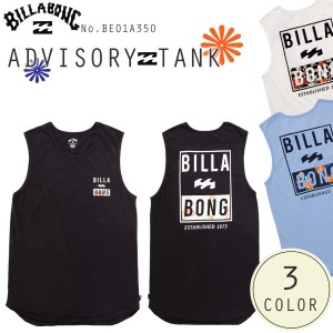 24 HS BILLABONG ビラボン タンクトップ ADVISORY TANK ノースリーブ 袖なし シンプル バックプリント アウトドア マリンスポーツ サーフ