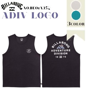 24 HS BILLABONG ビラボン 機能タンク ADIV LOGO タンクトップ ノースリーブ 袖なし 速乾 ストレッチ性 バックプリント マリンスポーツ 