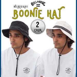 24 HS BILLABONG ビラボン サファリハット BOONIE HAT ハット 帽子 あご紐 シンプル 日差し帽子 雨防止 野外活動 自転車移動 耐久性 アウ