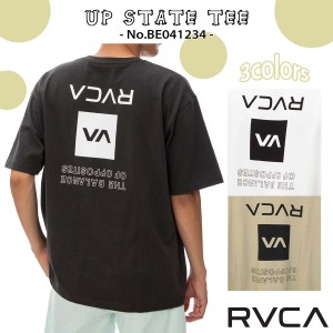 24 SS RVCA ルーカ Tシャツ UP STATE TEE 半袖 トップス 夏服 コットン バックプリント サーフィン マリンスポーツ メンズ ユニセックス 