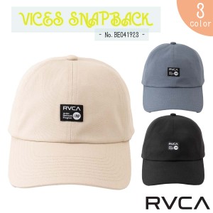 24 SS RVCA ルーカ キャップ ICES SNAPBACK 帽子 ロゴ スナップバック カジュアル シンプル アジャスター メンズ  2024年春夏 品番 BE041