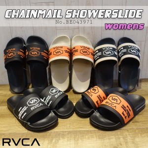 24 SS RVCA シャワーサンダル CHAINMAIL SHOWER SLIDE サンダル スライドサンダル シャワサン スリッパ サーフィン アウトドア ロゴ レデ