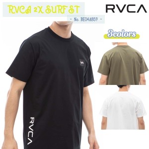 24 SS RVCA ルーカ ラッシュガード RVCA 2X SURF ST 半袖 Tシャツ トップス 水着 ロゴ サーフィン アウトドア マリンスポーツ 速乾 メン