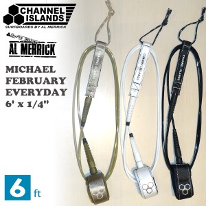 Channel Islands チャンネルアイランド アルメリック リーシュコード Michael February Everyday Leash 6' x 1/4" マイキー・フェブラリ