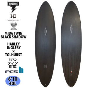 24 サンダーボルト HARLEY INGLEBY SERIES サーフボード MID6 TWIN TOLHUST ミッド6 トルハースト BLACK SHADOW 6’10 ロングボード 2024