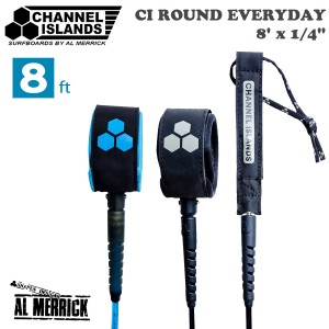 Channel Islands チャンネルアイランド アルメリック リーシュコード CI Round Everyday Leash 8' x 1/4"  ラウンド エブリデイ 8ft リッ