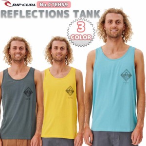 23 SS RIPCURL リップカール タンクトップ REFLECTIONS TANK トップス ノースリープ 袖なし 織り旗ラベル バックプリント メンズ 2023年