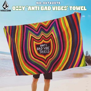 VOLCOM ボルコム バスタオル OZZY 'ANTI BAD VIBES' TOWEL ビーチタオル オジー・ライトコラボ サーフィン マリンスポーツ メンズ ユニセ