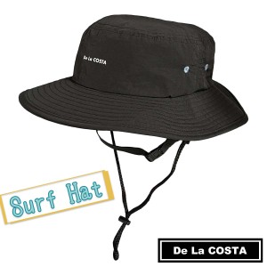 23 De La COSTA デラコスタ サーフハット SURF HAT 帽子 マリンハット アウトドア マリンスポーツ 速乾 軽量 サーフィン ストラップ付き 