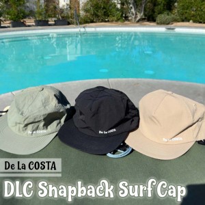 24 De La COSTA デラコスタ サーフキャップ DLC Snapback Surf Cap 帽子 ナイロン UVカット リーシュ付 ストラップ マリンスポーツ サー