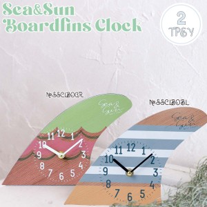 雑貨 インテリア 時計 Sea&Sun Board Fin Clock ボードフィン クロック 飾り物 置物 店舗装飾 フィン サーフィン アウトドア プレゼント 