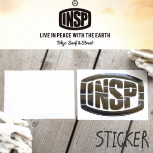 INSP インスピ カッティングステッカ− ロゴステッカー 型抜き サーフィン シール LOGO STICKER 日本正規品