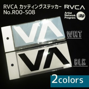 RVCA ルーカ カッティングステッカ−  シール ルカロゴステッカー 型抜き BLK ブラック /WHT ホワイト 品番 R00-S08 日本正規品