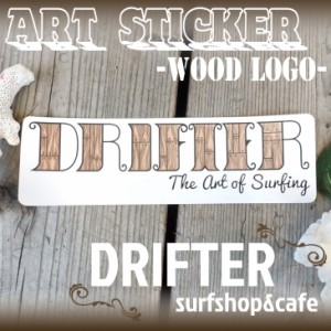 DRIFTER surf shop & cafe ドリフター サーフショップアンドカフェ ロブ・マチャド アートステッカー 限定販売 ロゴステッカー サーフィ