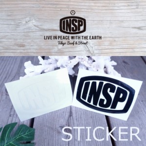 INSP インスピ カッティングステッカ− ロゴステッカー スモールサイズ 型抜き サーフィン シール INSP-004 STD LOGO STICKER 日本正規品