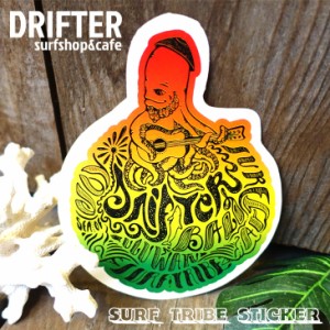 DRIFTER surf shop & cafe ドリフター サーフショップアンドカフェ ラスタギター ロブ・マチャド SURF TRIBE アートステッカー ステッカ