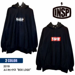 19 INSP インスピ パーカー BOX LOGO プルオーバーパーカー フーディー 裏起毛 厚手 12oz Super Heavy Weight Pull Parka ユニセックス 2