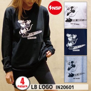 20 INSP インスピ ロングTシャツ LB LOGO ミッキー ディズニー サーフィン ロンT 長袖 コットン100％ ユニセックス 2020年秋冬 品番 IN20